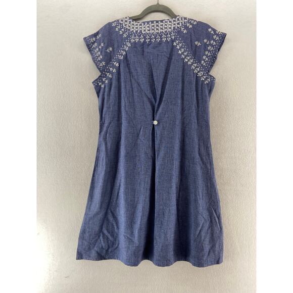 Parsley & Sage Blue Embroidered Dress Size Medium NWT - Picture 4 of 9